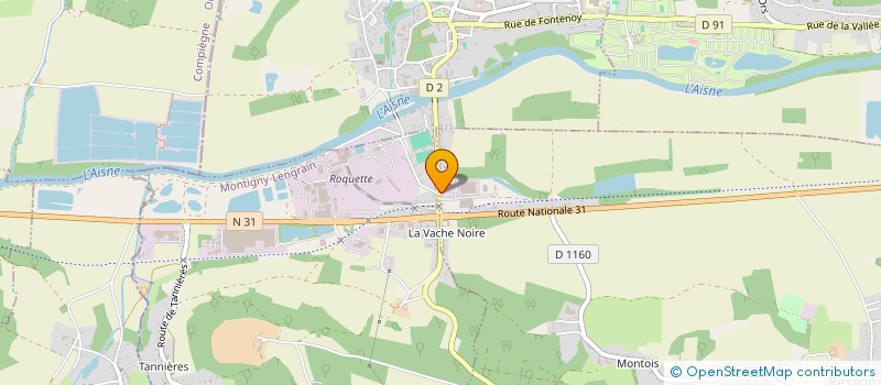 localisation de l'entreprise LA RESSERRE  RESSONS-LE-LONG