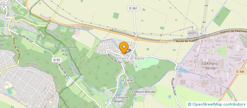 localisation de l'entreprise LA RESSOURCE  VILLIERS-LE-BACLE