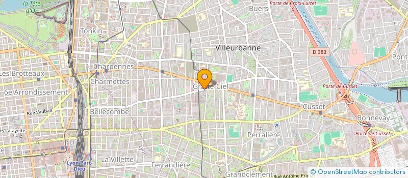 localisation de l'entreprise LA RESSOURCE HUMAINE CAMPUS  VILLEURBANNE