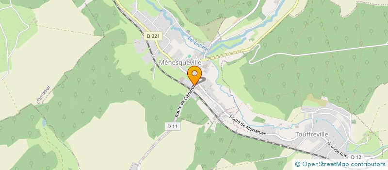 localisation de l'entreprise LA RESSOURCE' IT  MENESQUEVILLE