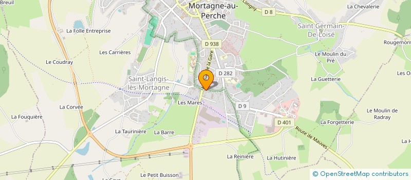 localisation de l'entreprise LA RESSOURCERIE DES RAVENELLES à MORTAGNE-AU-PERCHE
