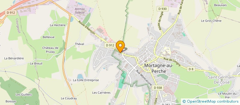 localisation de l'entreprise LA RESSOURCERIE DU PERCHE à MORTAGNE-AU-PERCHE