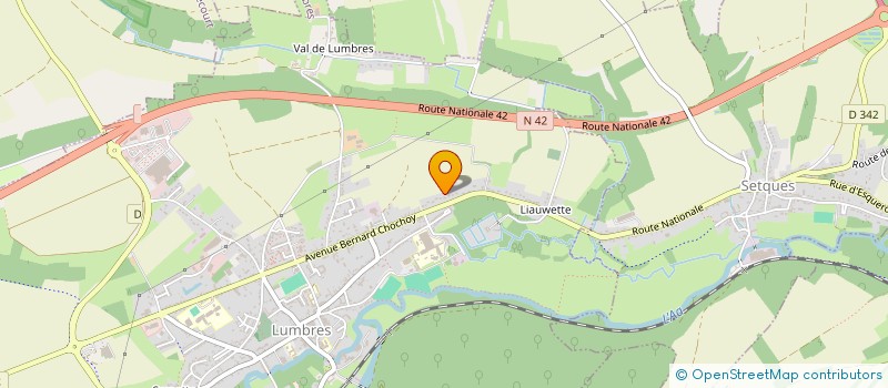 localisation de l'entreprise LA RESSOURCERIE SOLIDAIRE LUMBROISE  LUMBRES