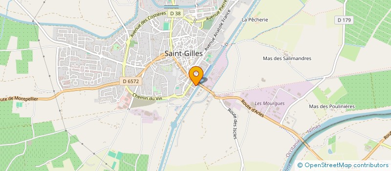 localisation de l'entreprise LA RESTANQUE à SAINT-GILLES
