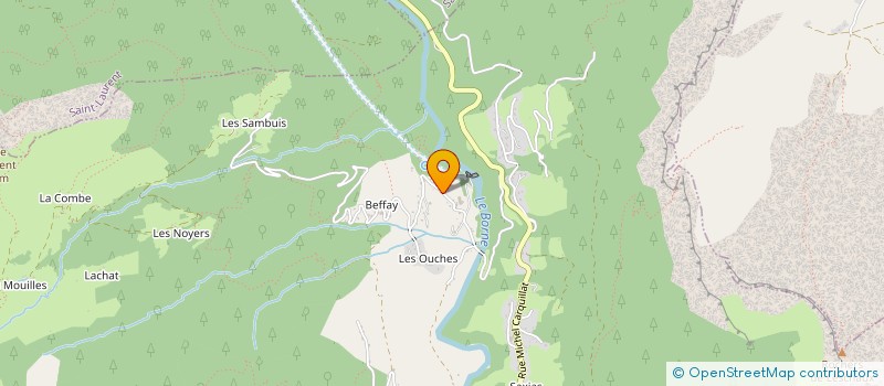 localisation de l'entreprise LA RESTORE  GLIERES-VAL-DE-BORNE