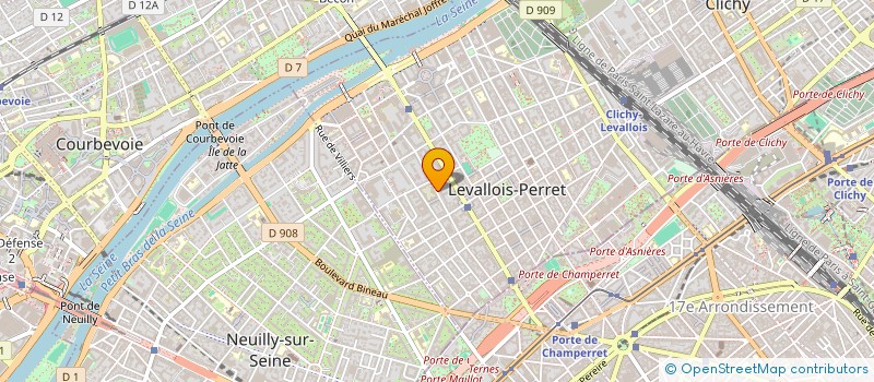 localisation de l'entreprise LA RETAIL TECH à LEVALLOIS-PERRET
