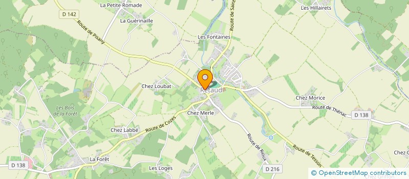 localisation de l'entreprise LA RETAUDAISE à RETAUD