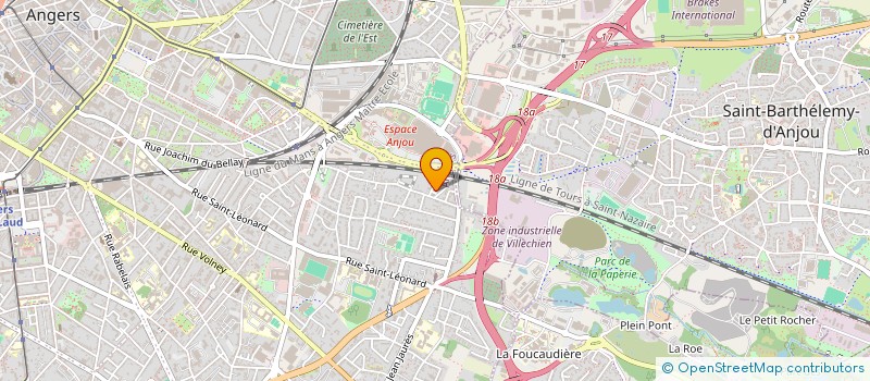 localisation de l'entreprise LA RETENTISSANTE  FORMATION ORCHESTRALE A GEOMETRIE VARIABLE QUI FAIT RESONNER LES COMPOSITRICES PASSEES, PRESENTES ET F à ANGERS