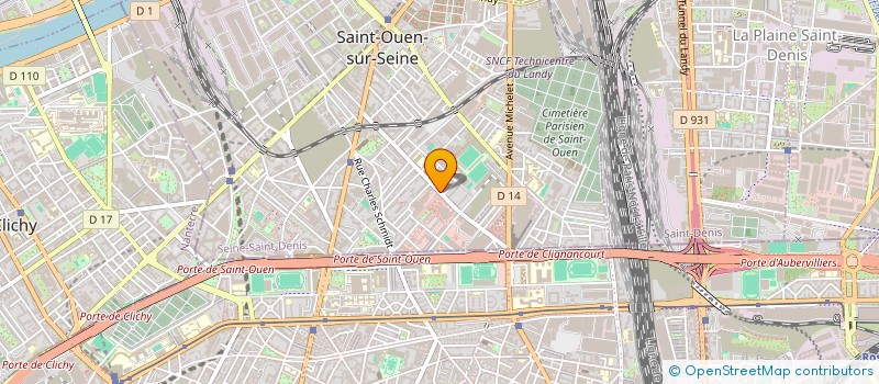 localisation de l'entreprise LA RETOUCHERIE DES ROSIERS à SAINT-OUEN-SUR-SEINE