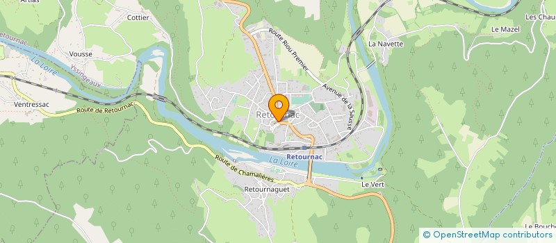 localisation de l'entreprise LA RETOURNACOISE LE 19  RETOURNAC