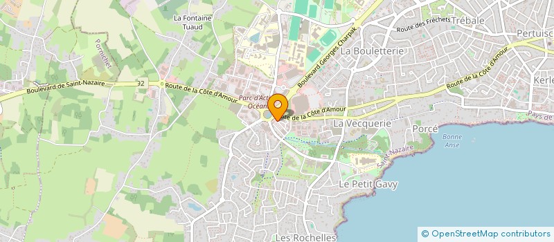 localisation de l'entreprise LA RETRAITE  SAINT-NAZAIRE