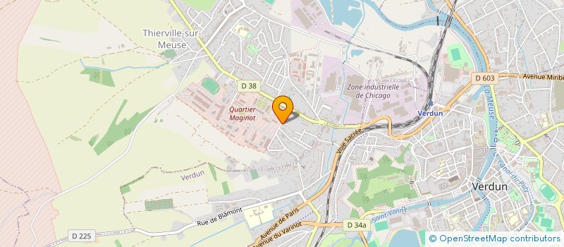 localisation de l'entreprise LA REUMS  THIERVILLE-SUR-MEUSE