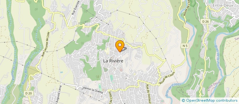 localisation de l'entreprise LA REUNION DES ARTS ET MUSIQUE  SAINT-LOUIS