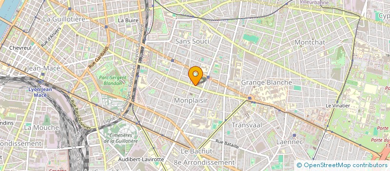 localisation de l'entreprise LA REUNION DES GOURMANDS  LYON