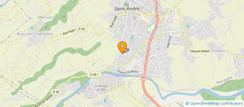 localisation de l'entreprise LA REUNION DES PAINS à SAINT-ANDRE