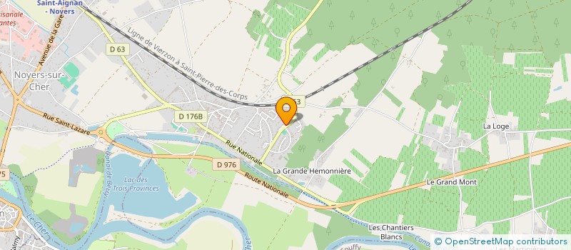 localisation de l'entreprise LA REUNION LE LA  NOYERS-SUR-CHER