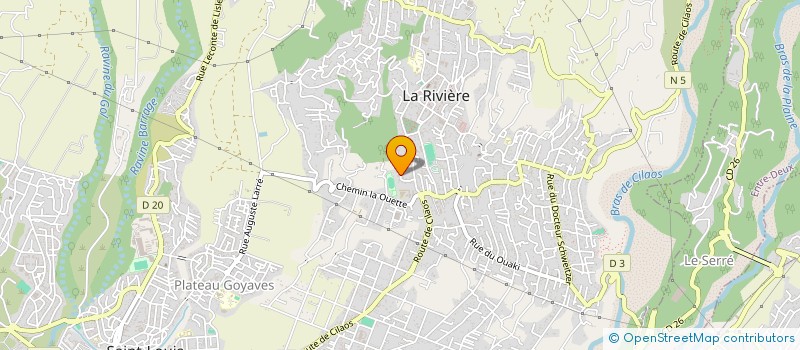 localisation de l'entreprise LA REUNION SANS FRONTIERES à SAINT-LOUIS