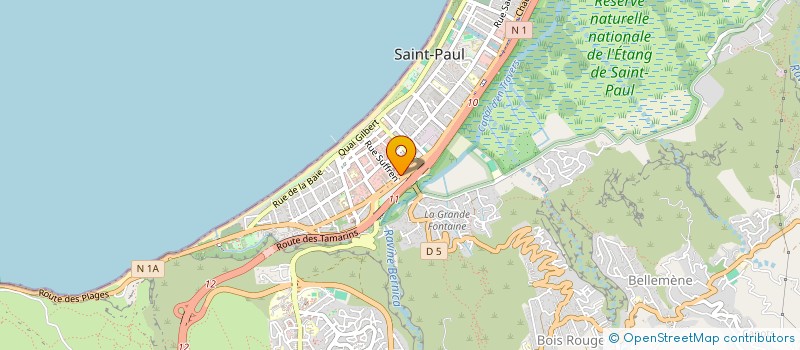 localisation de l'entreprise LA REUNIONNAISE DE TRAVAUX à SAINT-PAUL