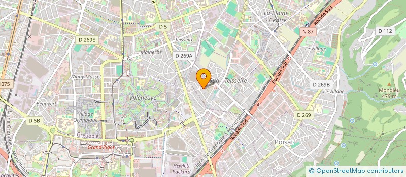 localisation de l'entreprise LA REUSSITE  SAINT-MARTIN-D'HERES