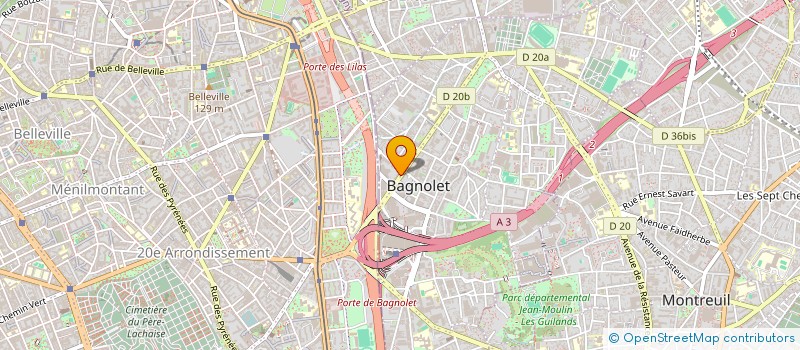 localisation de l'entreprise LA REUSSITE à BAGNOLET