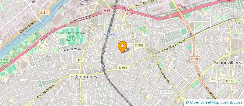 localisation de l'entreprise LA REUSSITE à COLOMBES