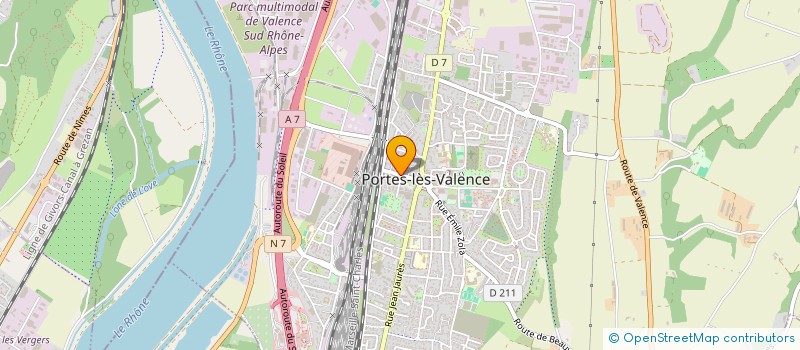 localisation de l'entreprise LA REUSSITE SCI  PORTES-LES-VALENCE