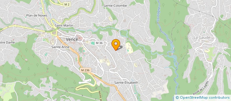 localisation de l'entreprise LA REVADE  VENCE