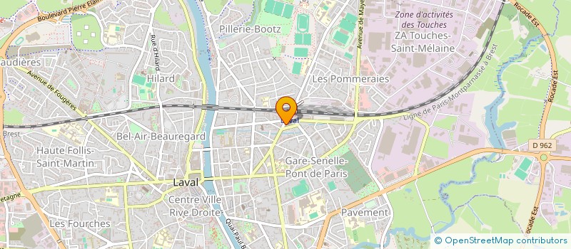 localisation de l'entreprise LA REVANCHE à LAVAL