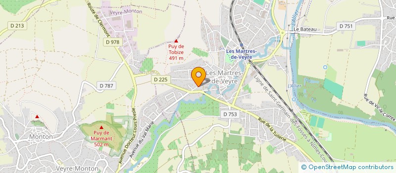 localisation de l'entreprise LA REVEILLEE  LES MARTRES-DE-VEYRE