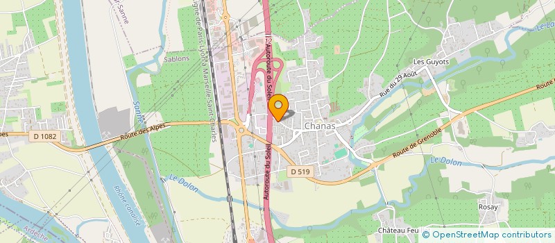 localisation de l'entreprise LA REVELONE  CHANAS