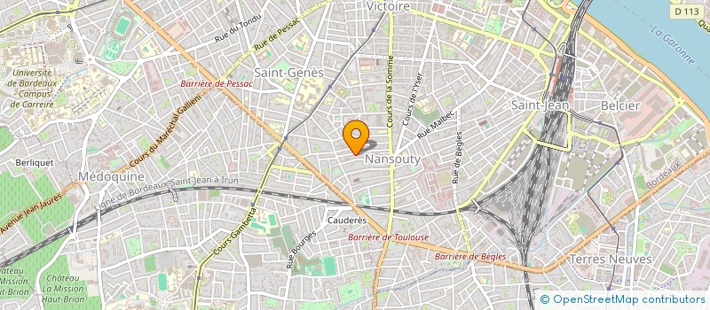 localisation de l'entreprise LA REVERB'  BORDEAUX