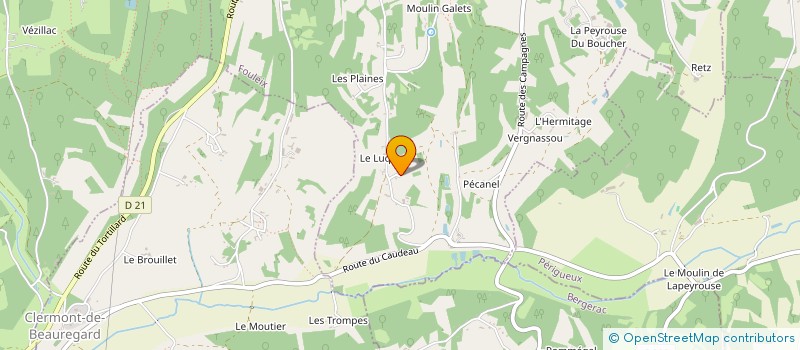 localisation de l'entreprise LA REVERIE  FOULEIX