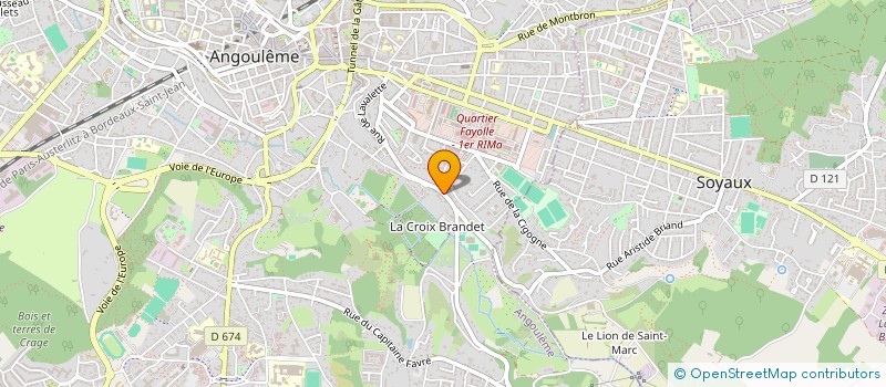 localisation de l'entreprise LA REVERIE à ANGOULEME