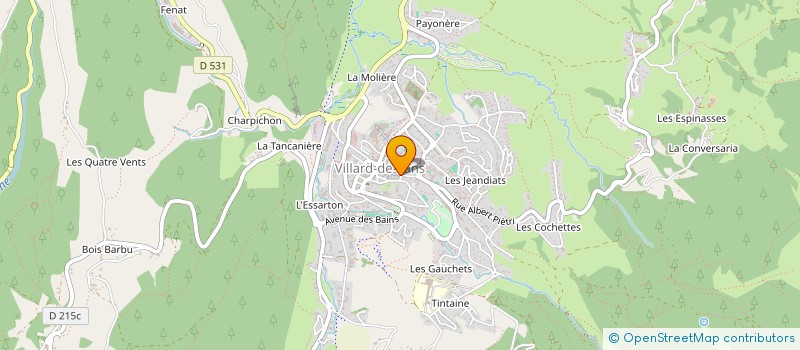 localisation de l'entreprise LA REVOLA RESIDENCE POUR PERSONNES AGEES (RPA)  VILLARD-DE-LANS