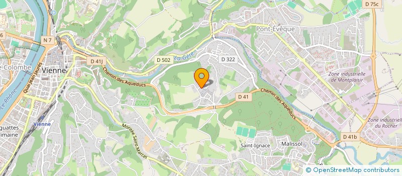 localisation de l'entreprise LA REVOLE  VIENNE