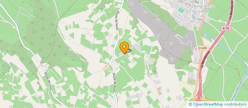 localisation de l'entreprise LA REVOLTE à PEZENAS
