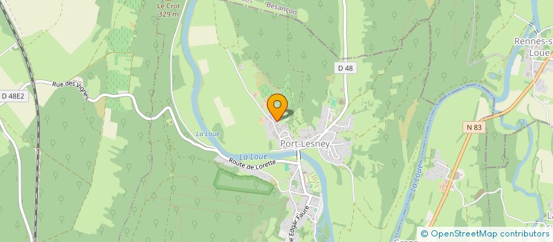localisation de l'entreprise LA REVOYOTTE  PORT-LESNEY