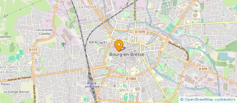 localisation de l'entreprise LA REVUE DES JURISTES DE L'AIN à BOURG-EN-BRESSE