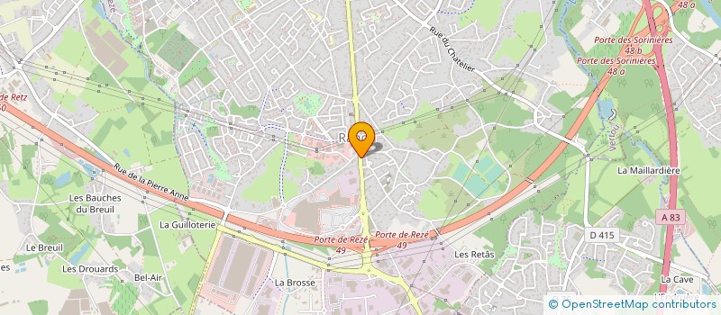 localisation de l'entreprise LA REZEENNE DE BRASSERIE  REZE