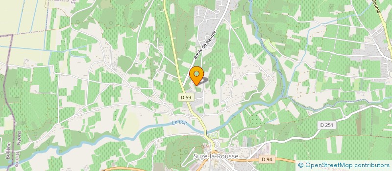 localisation de l'entreprise LA RG  SUZE-LA-ROUSSE