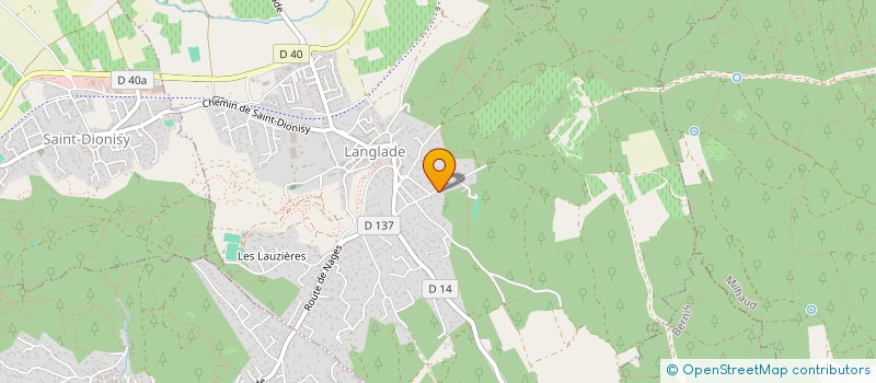 localisation de l'entreprise LA RHETORIERE  LANGLADE