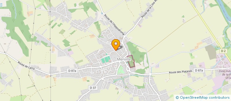 localisation de l'entreprise LA RHONELLE  MERVILLE