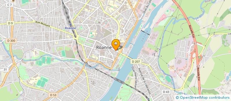 localisation de l'entreprise LA RHUM-RIZ à ROANNE