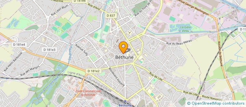 localisation de l'entreprise LA RHUMERIE  BETHUNE