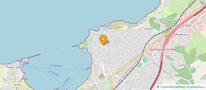 localisation de l'entreprise LA RHUNE  SAINT-JEAN-DE-LUZ