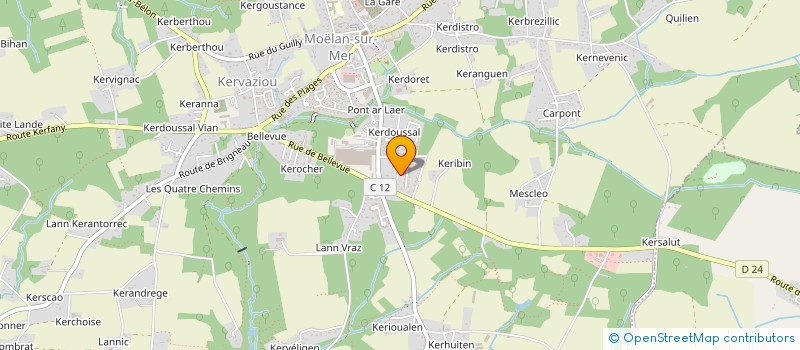 localisation de l'entreprise LA RIA ROSE  MOELAN SUR MER