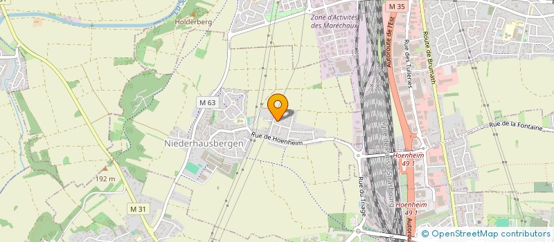 localisation de l'entreprise LA RIANDIERE  NIEDERHAUSBERGEN