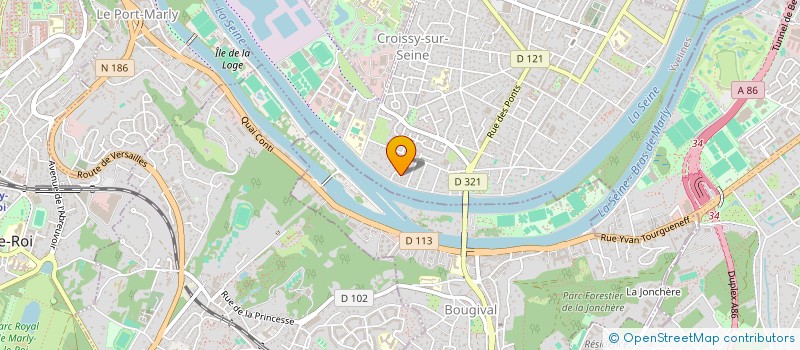 localisation de l'entreprise LA RIBAMBELLE  CROISSY-SUR-SEINE