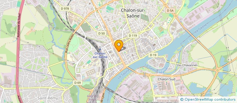 localisation de l'entreprise LA RIBAMBELLE à CHALON-SUR-SAONE