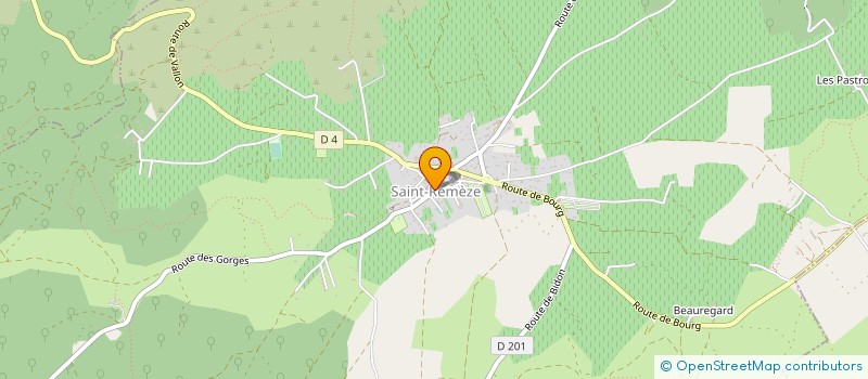 localisation de l'entreprise LA RIBAMBELLE  SAINT MARCEL D'ARDECHE